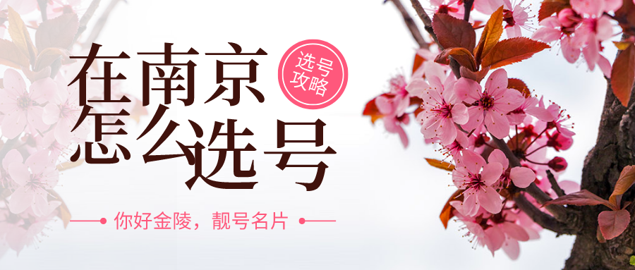 在南京怎么选号